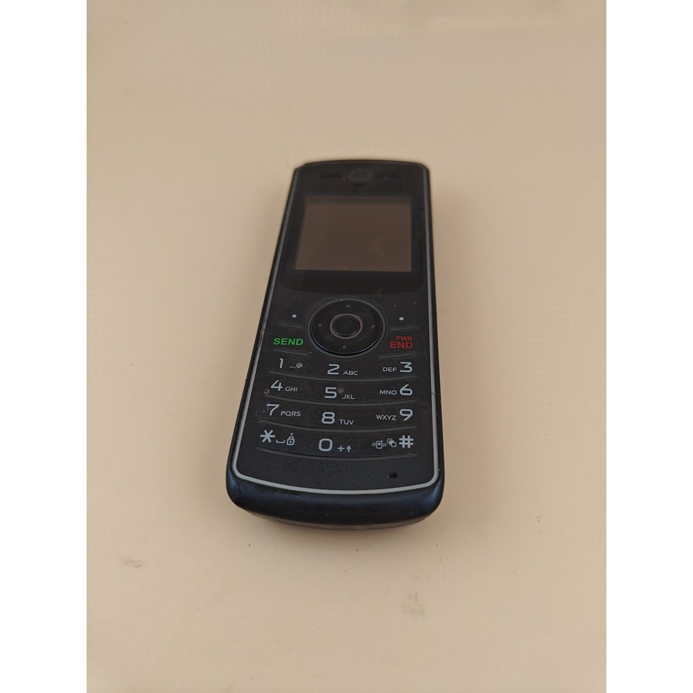 Motorola W175g TracFone Black Cellular Phone Basic Flip Mobile Device Working